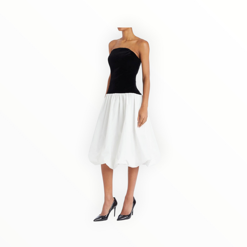 Amanda Uprichard Valencia Bubble Dress - Black/White