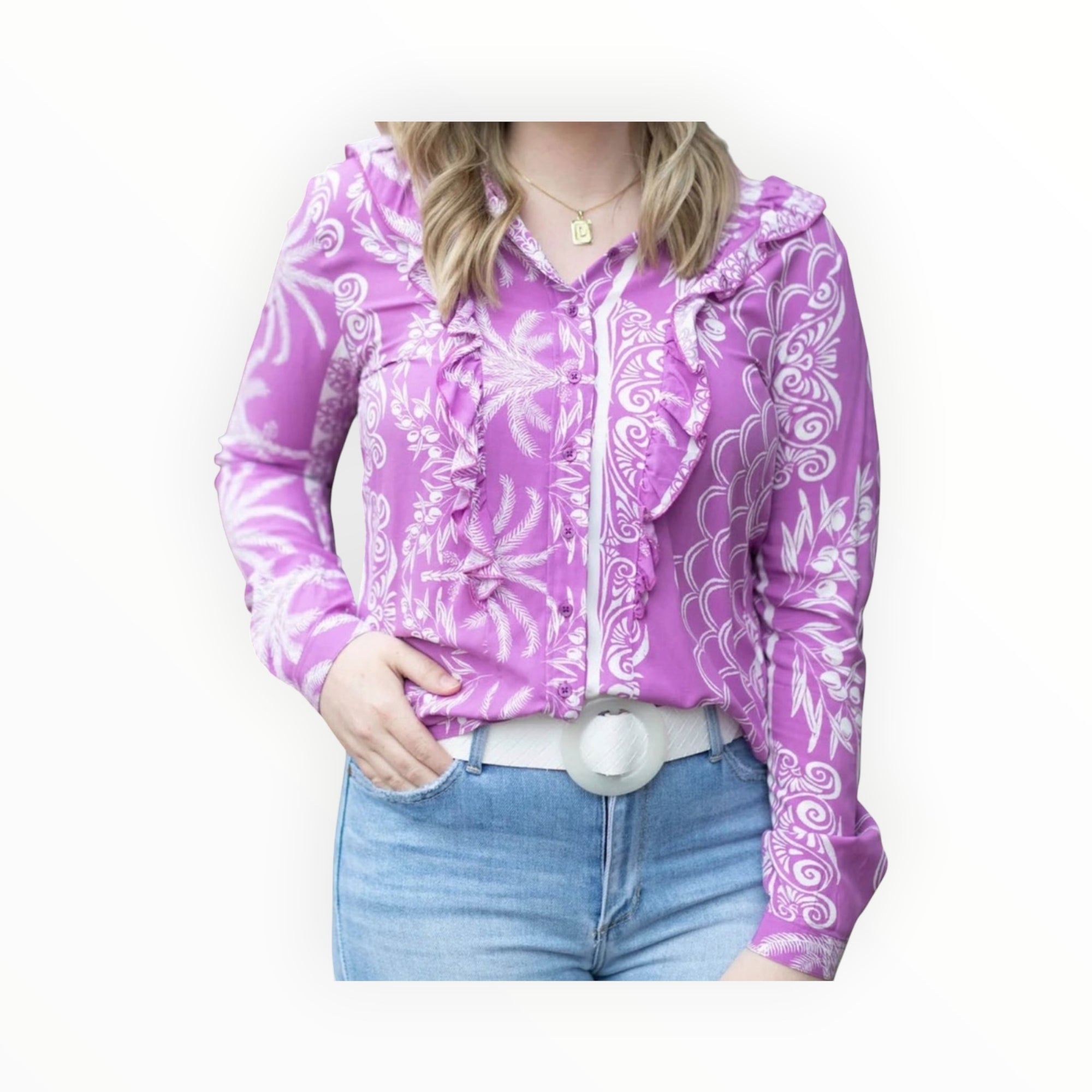 The Shirt by Rochelle Kimberly Blouse - Violet