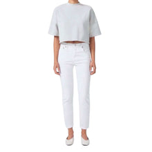 AGOLDE Willow Mid-Rise Slim Crop - Sour Cream