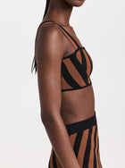 STAUD Zola Top - Brown Multi