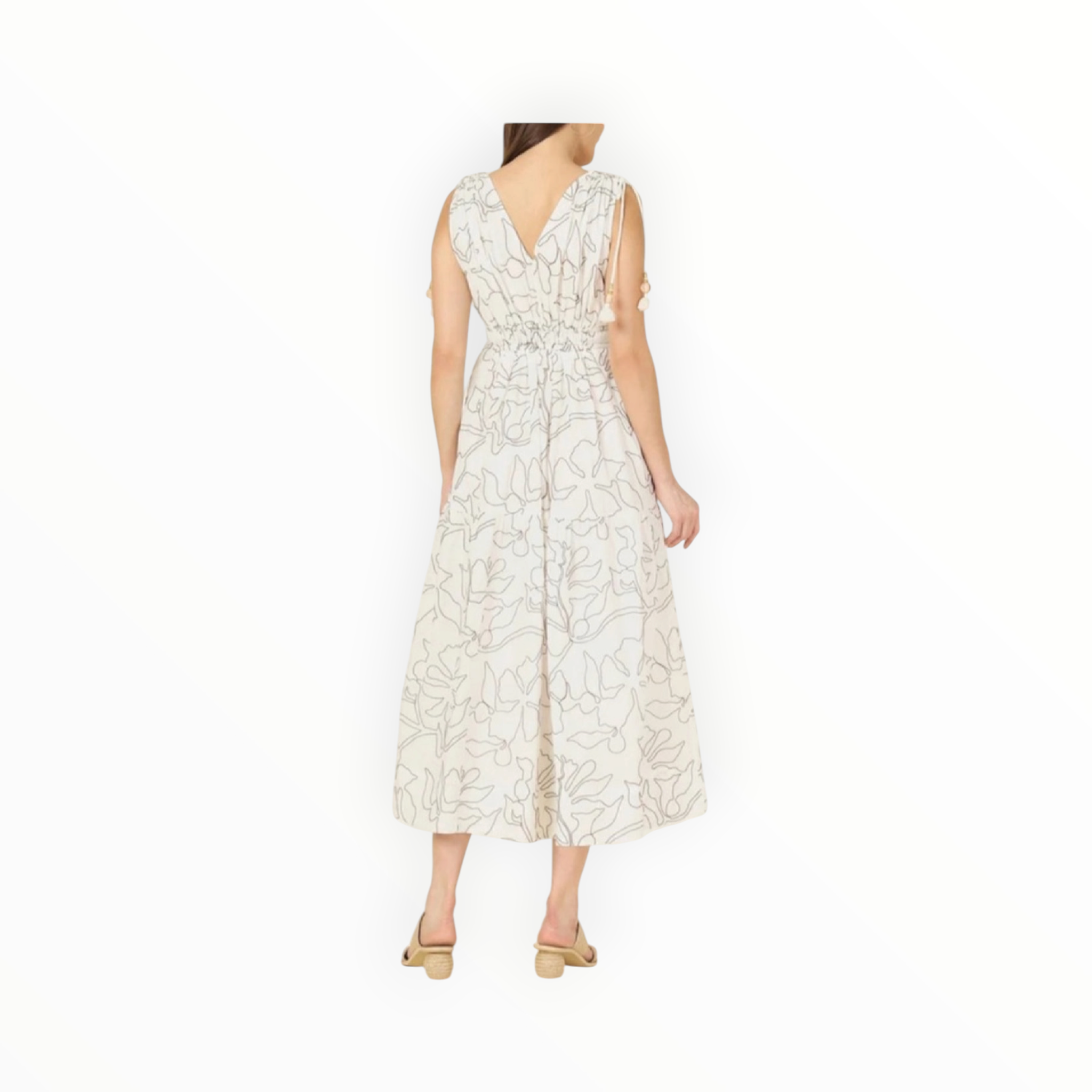 Omika Rosalita Midi Dress - Uma Coconut