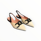 Pretty Ballerinas Ella Slingback Flat - White/Black