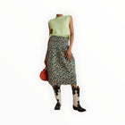 Sea New York Peggy Floral Print Voile Skirt - Forest