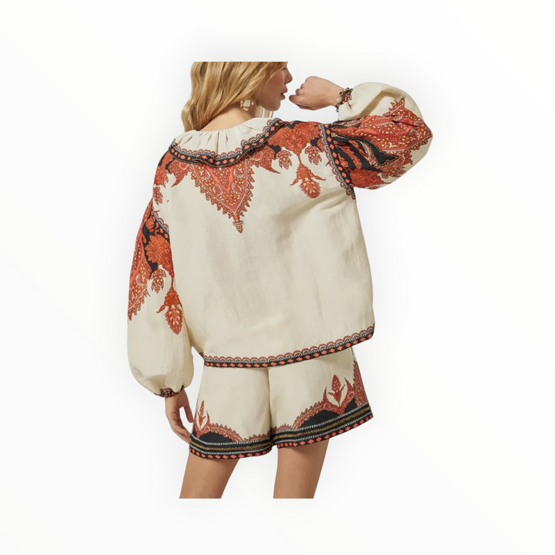 Scarlett Poppies Sabrina Top - Burnt Orange