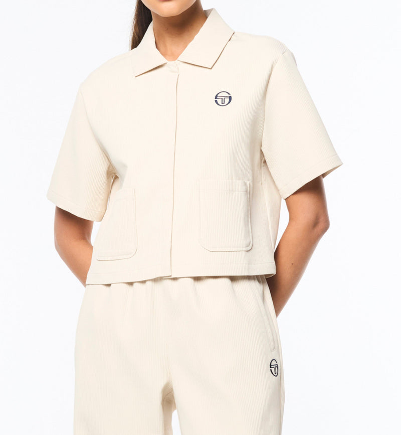 Sergio Tacchini Mia Cropped Shirt - Beige