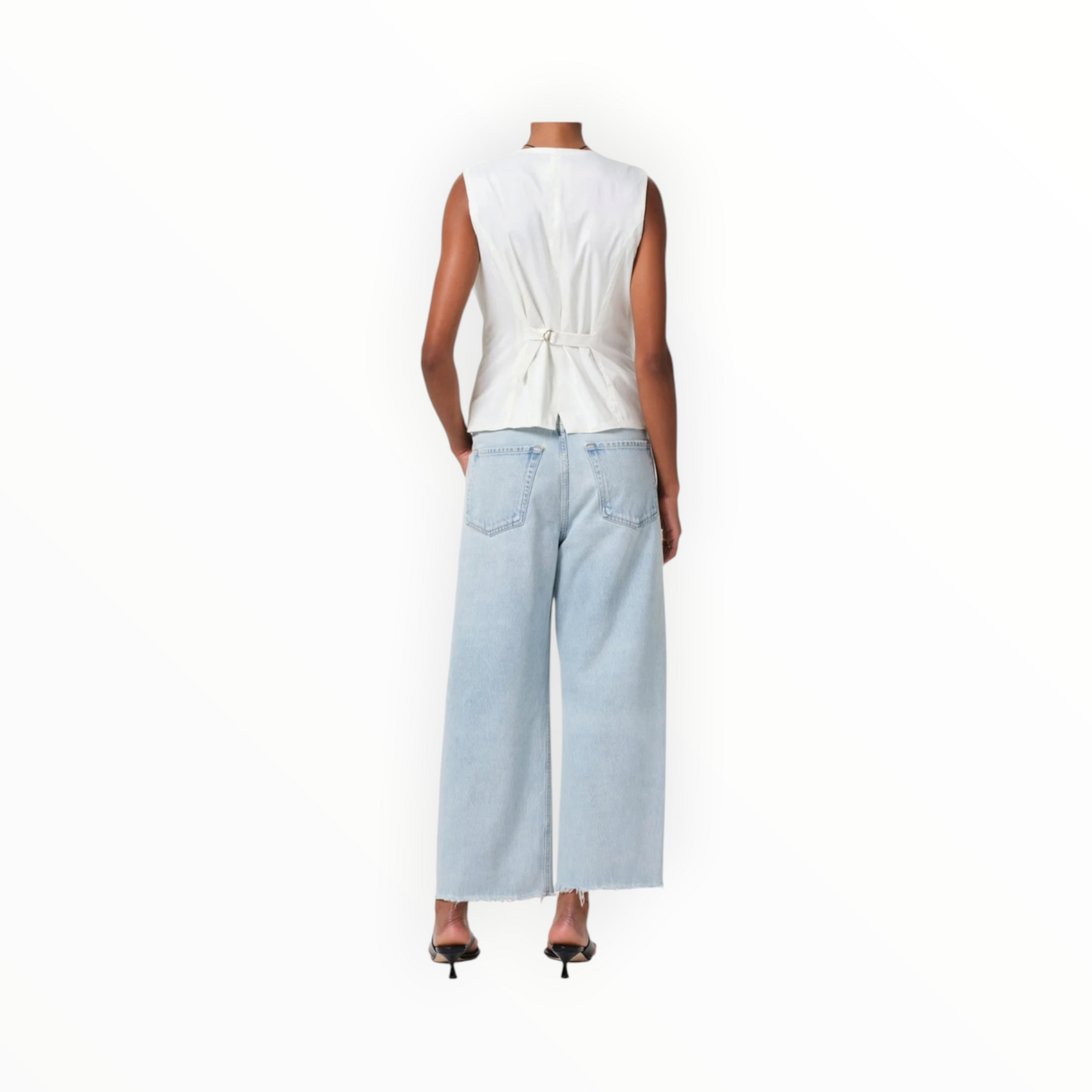 Citizens of Humanity Ayla Raw Hem Crop - Sailor