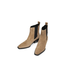 rag & bone Joni Chelsea Boots - Camel Black Suede