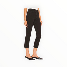 L'Agence Sada High-Rise Cropped Slim Jean - Washed Black