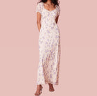 LoveShack Madara Floral Dress - Dusty Lavender
