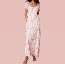 LoveShack Madara Floral Dress - Dusty Lavender