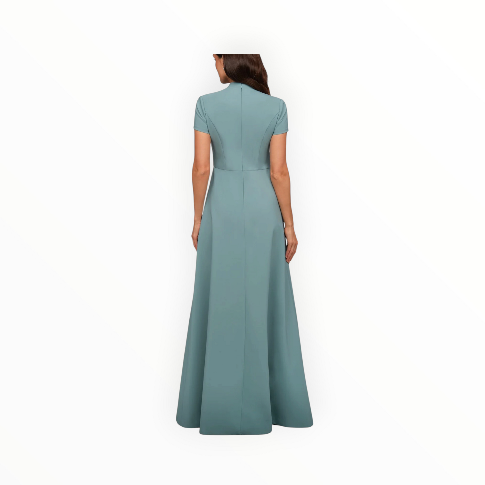 Kay Unger Fatima Gown - Cyan Blue