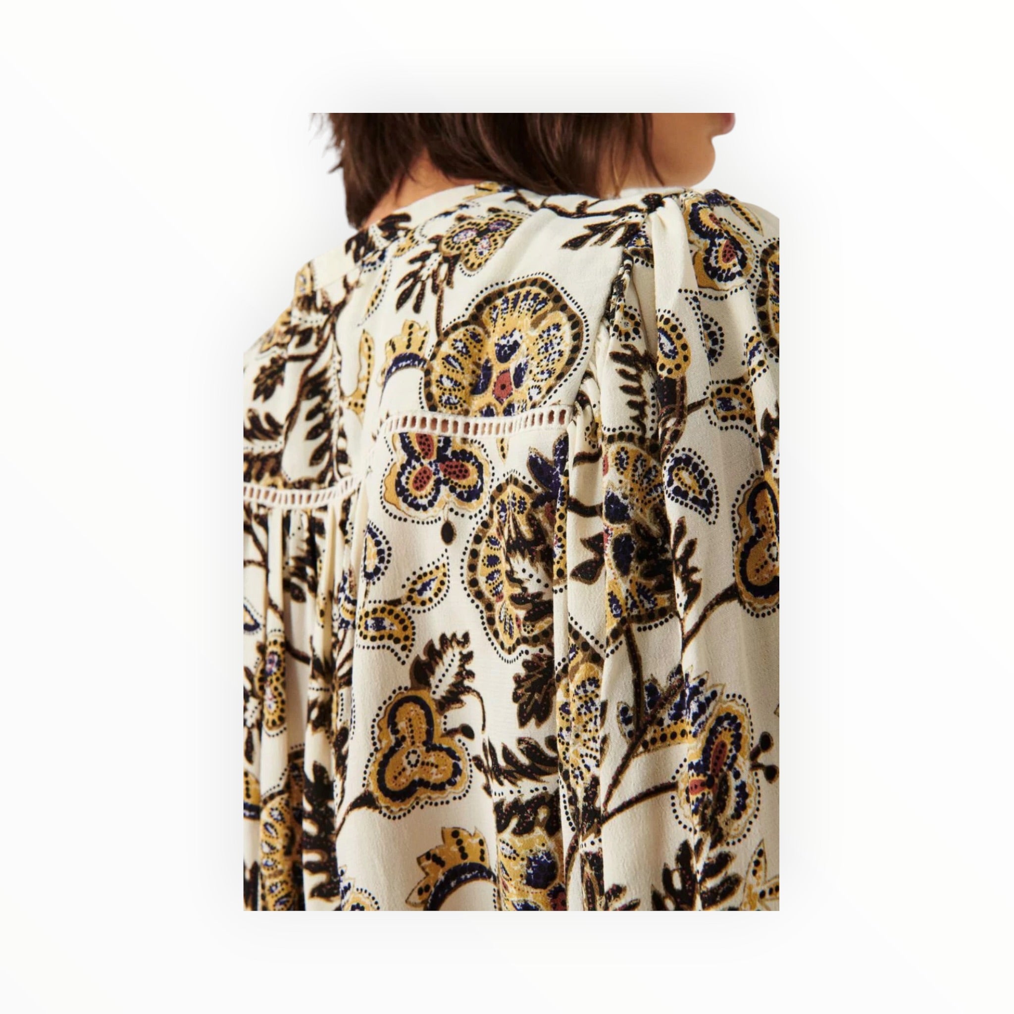 ba&sh Valska Shirt - Ecru Paisley