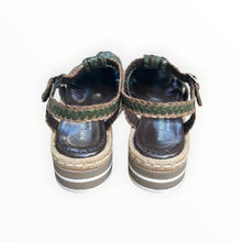 Pons Quintana Rolex Platform Sandal - Green/Tan