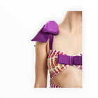 Adriana Degreas Lipstick Cut-Out Swimsuit With Bows