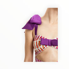 Adriana Degreas Lipstick Cut-Out Swimsuit With Bows