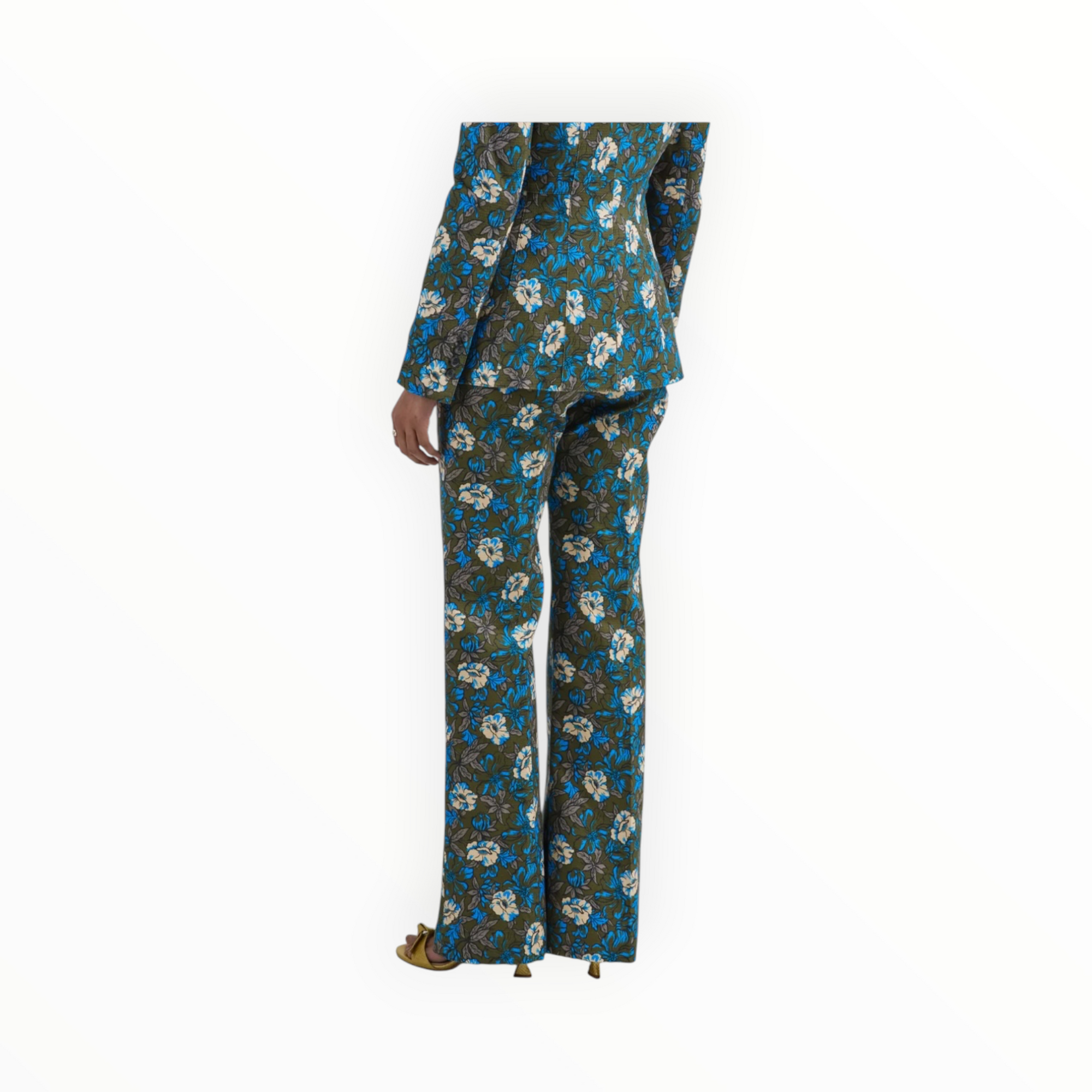 Smythe Classic Pant - Olive Floral