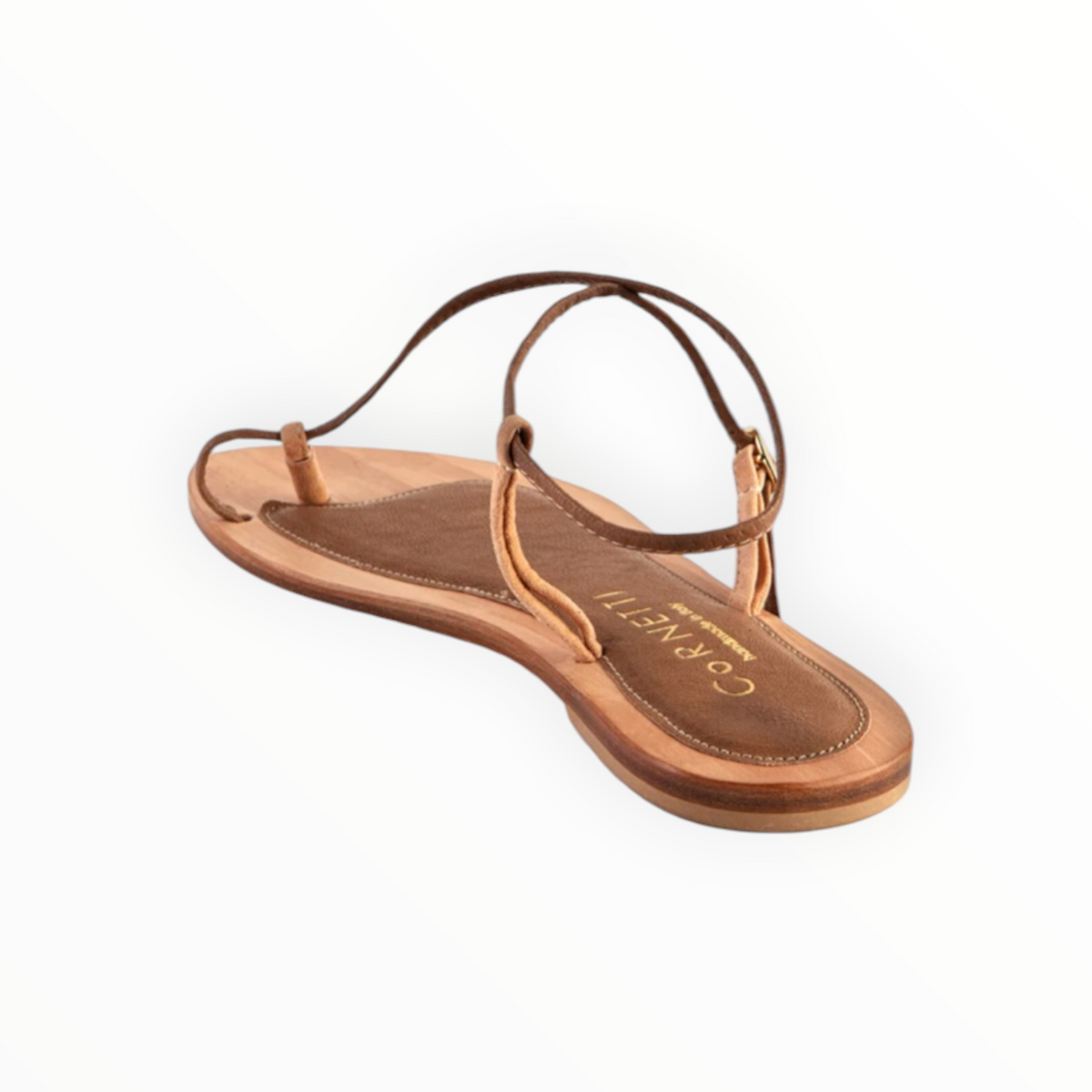 C o R N E T T I Bari Sandal - Pecan/Tobacco