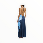 Significant Other Casea Halter Maxi Dress - Petrol Blue Bloom