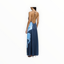 Significant Other Casea Halter Maxi Dress - Petrol Blue Bloom