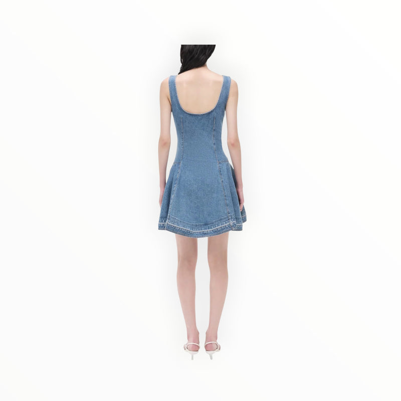 SIMKHAI Eleodra Mini Dress - Zanpa Denim