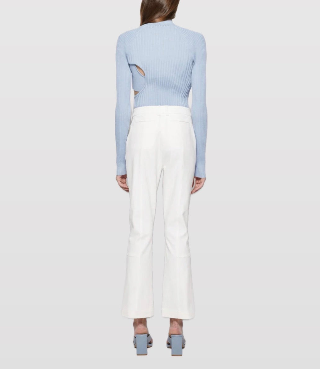 Jonathan Simkhai Jesslyn Cropped Flare Pants - White