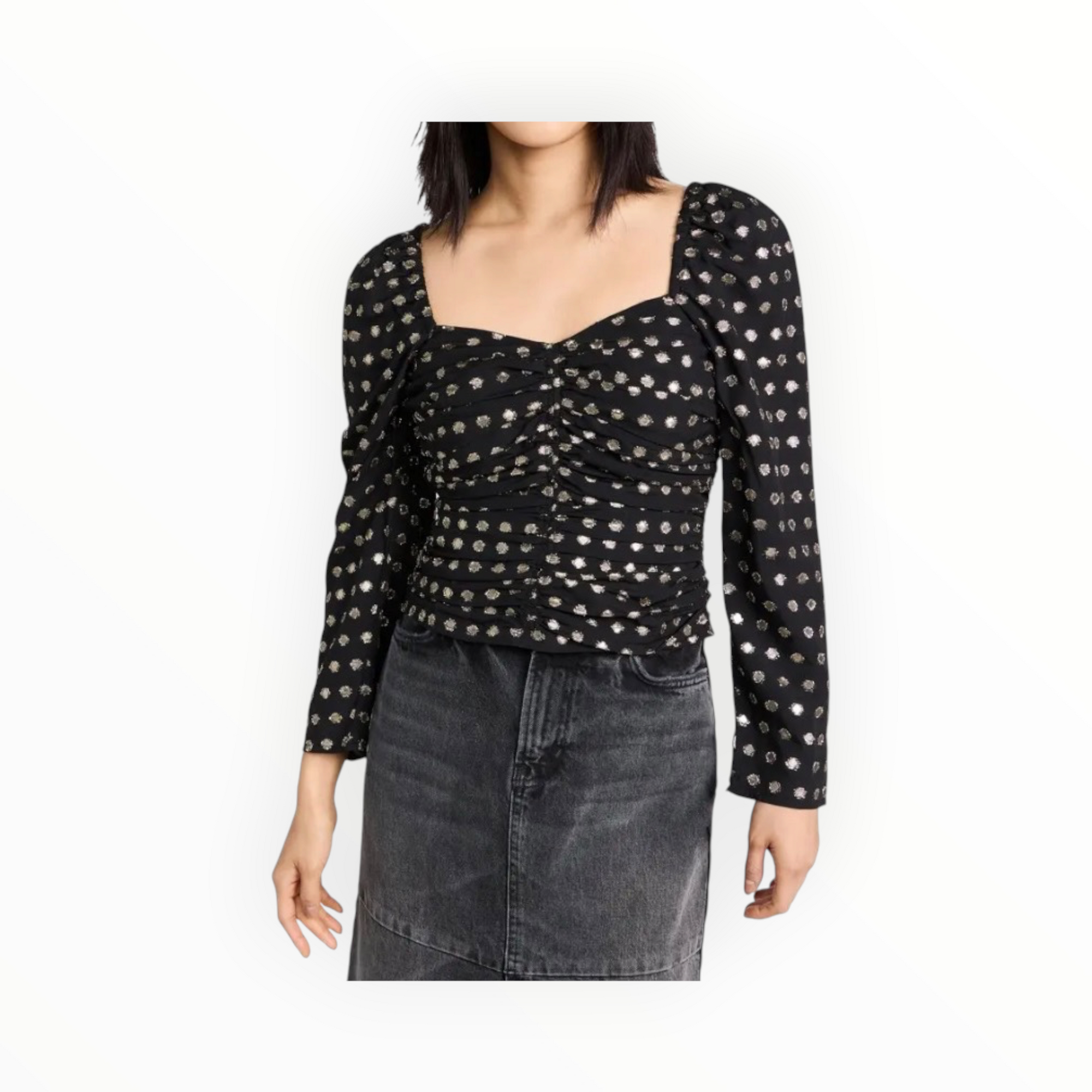 Shoshanna Beck Top - Jet/Gold