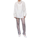 Lapointe Sequin Flare Leg Pant - Silver