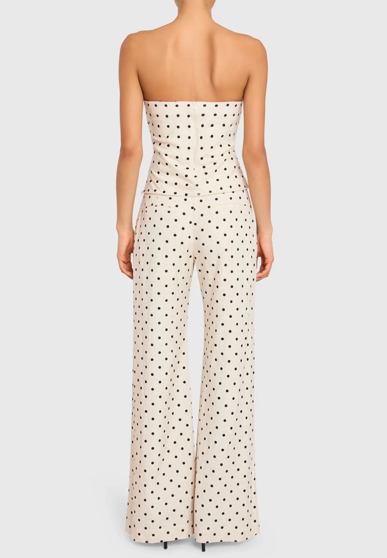 Amanda Uprichard Saddler Pants - Beige/Black