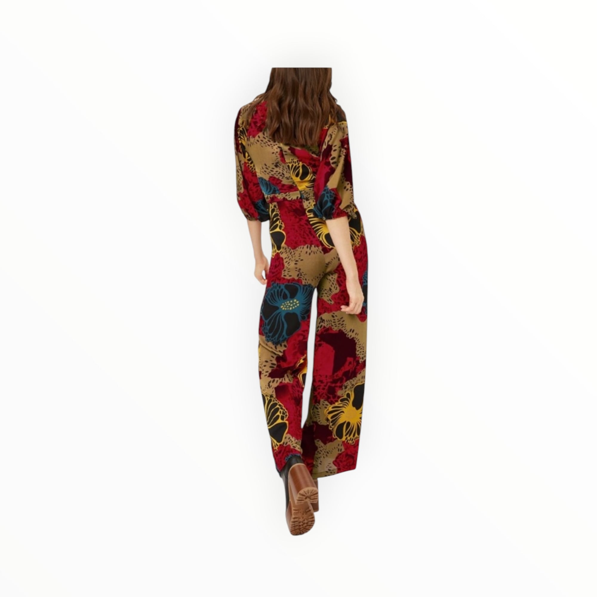 Traffic People Into My Arms Floral Jumpsuit