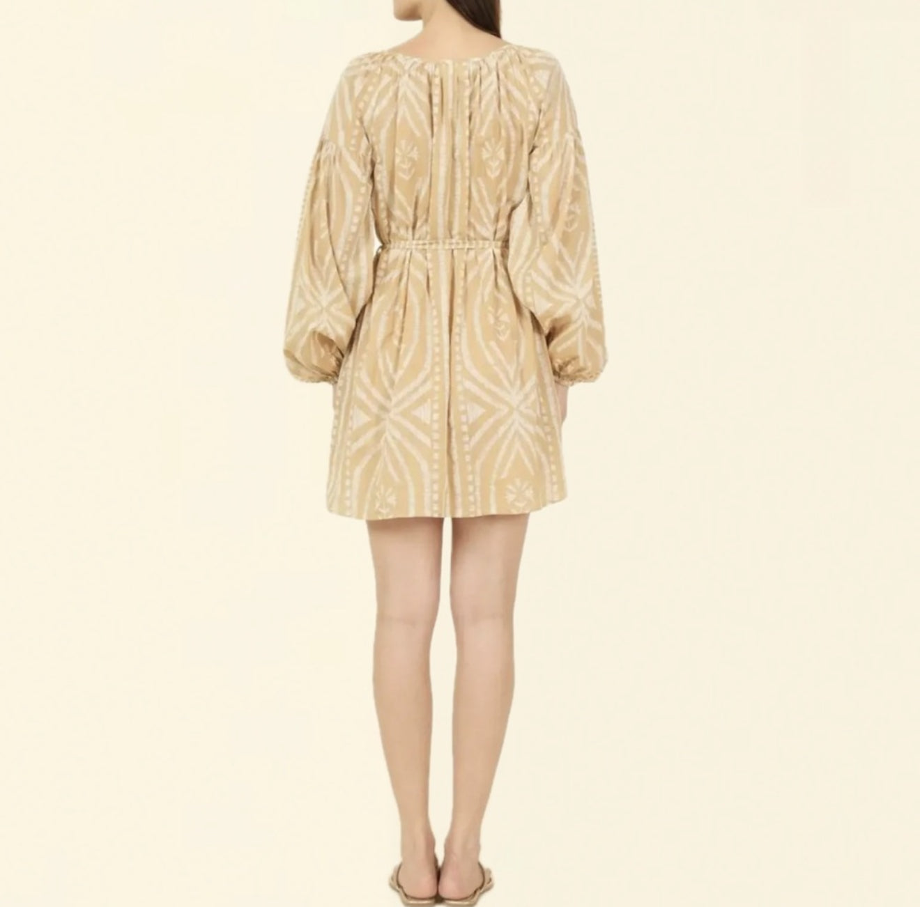 Omika Flora Mini Dress - Jolie Macadamia