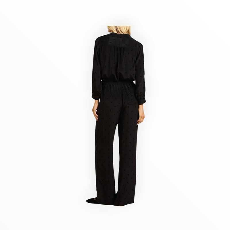 Trovata Yvonne Blouse - Black Polka Dot