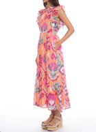 Banjanan Hannah Dress - Ikat Floral Spice
