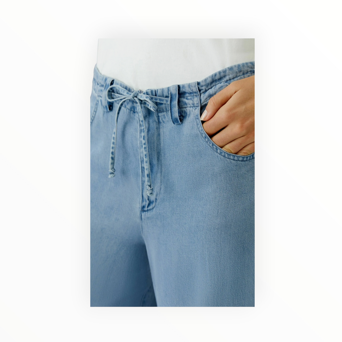 Oui THE Palazzo Jeans - Dark Blue