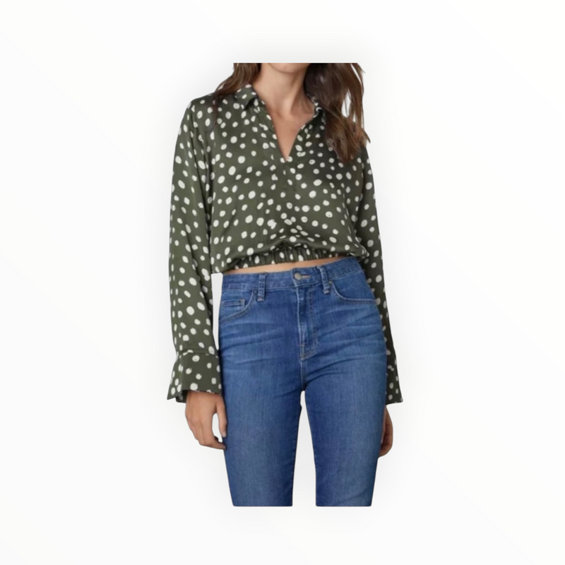 Velvet by Graham & Spencer Zhuri Top - Green/White