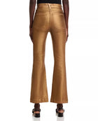 Veronica Beard Carson Coated Ankle Flare Jeans - Antique Brass