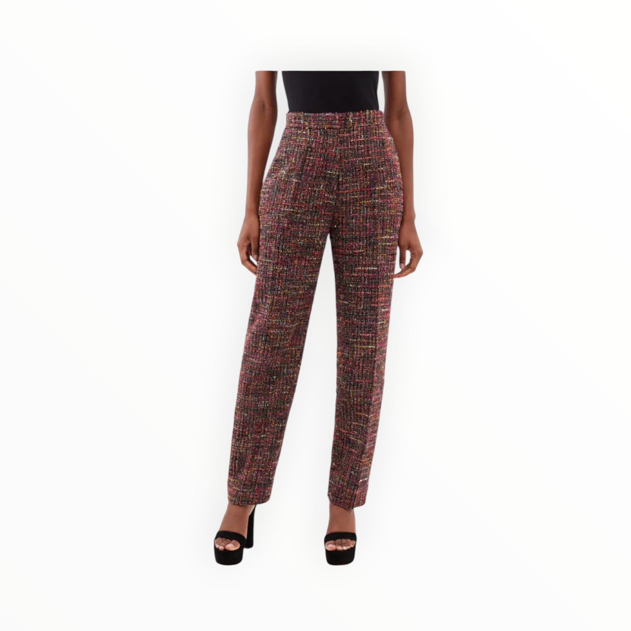 Saloni Multi Tweed Maxima Trouser - Motley