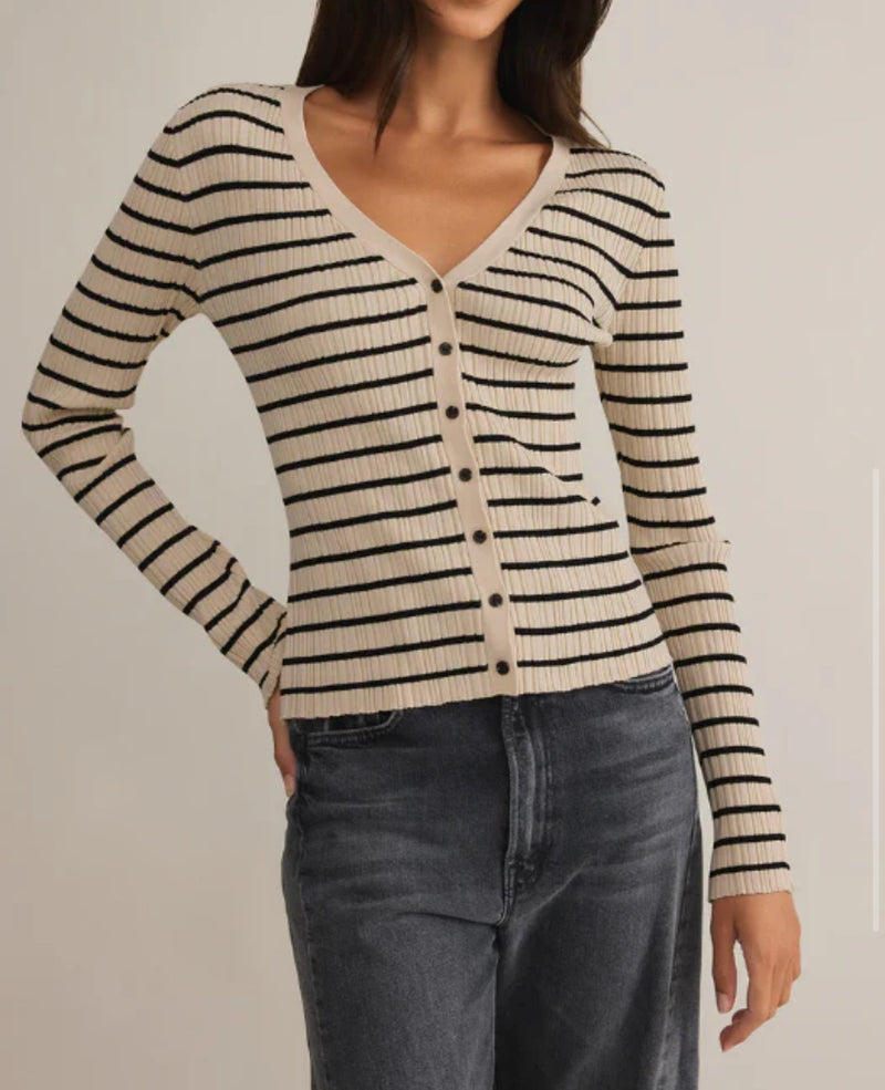 Z Supply Jordana Stripe Sweater - Sandshell