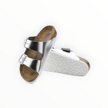 Birkenstock Arizona - Narrow Fit - Metallic Silver
