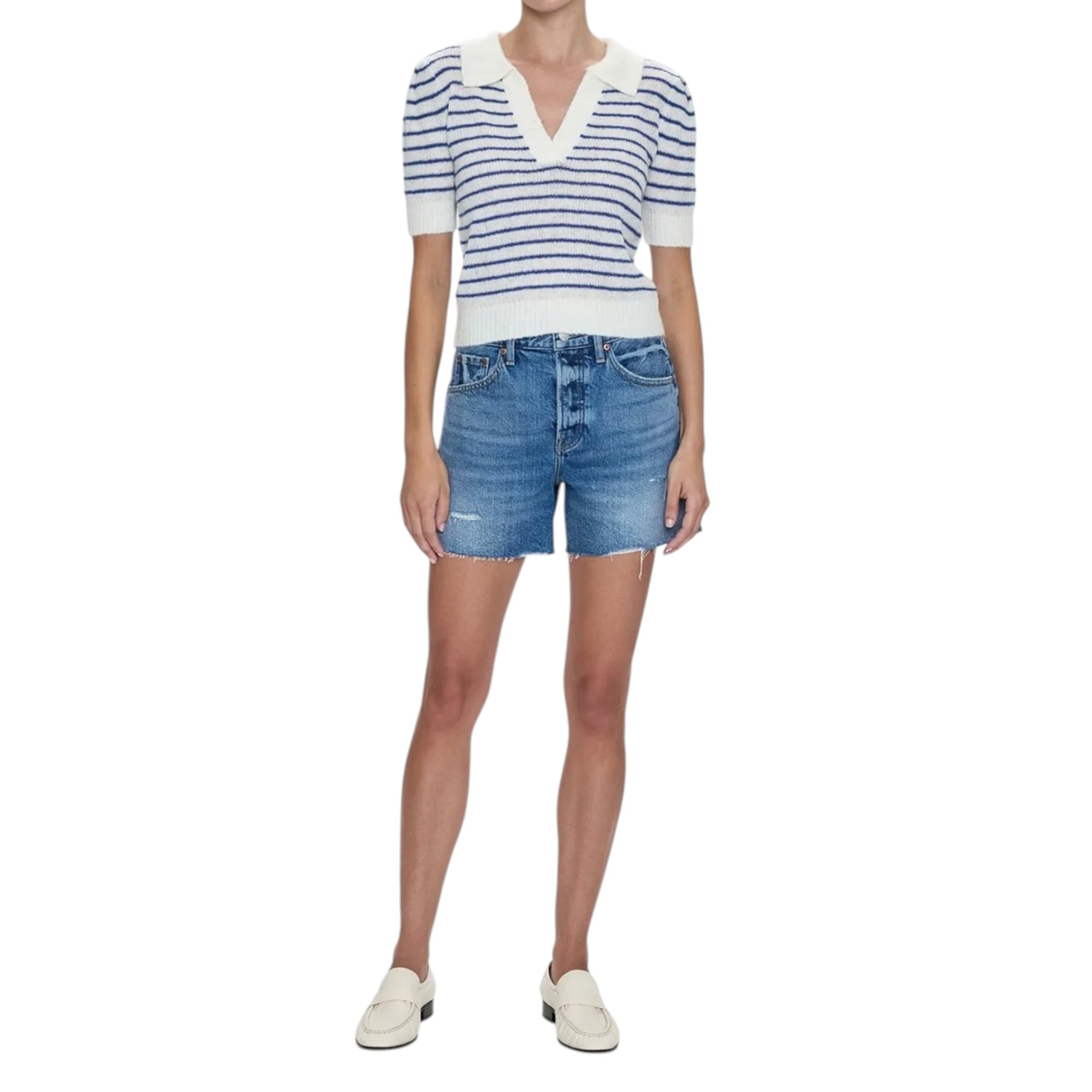 Pistola Andie High Rise Vintage Cut Off Short - Thesis Distressed