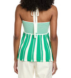 Amanda Uprichard Dianella Top - Ivory/Green