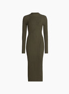 A.L.C. Halle Knit Dress - Dark Sage