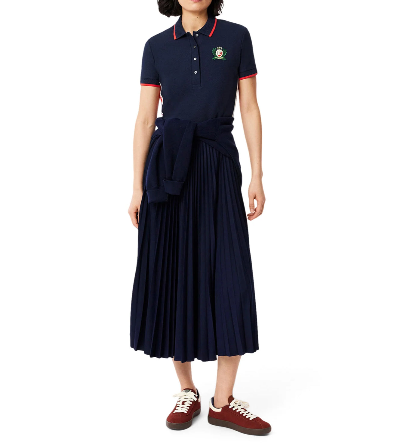 Lacoste Slim Fit Made In France Polo - Navy