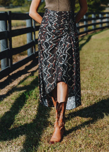 IRO Alessandra Skirt - Black/Brown