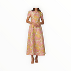 Shoshanna Midnight Vivianne Dress - Amber/Blush