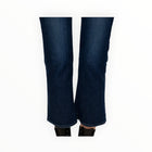 Moussy Vintage Emma Cropped Flare Jeans - Dark Blue