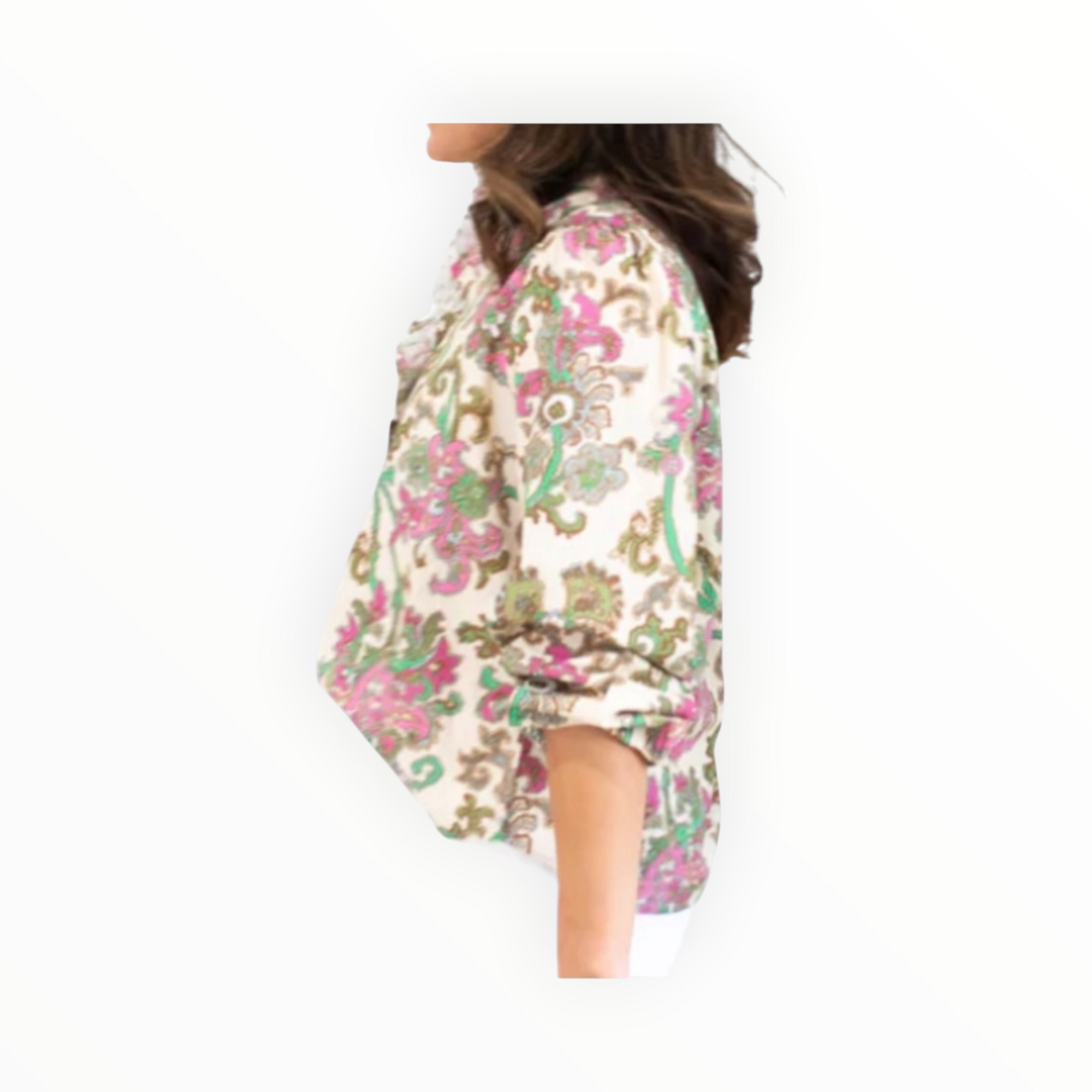 Love the Label Nicola Top - Brandywine Print