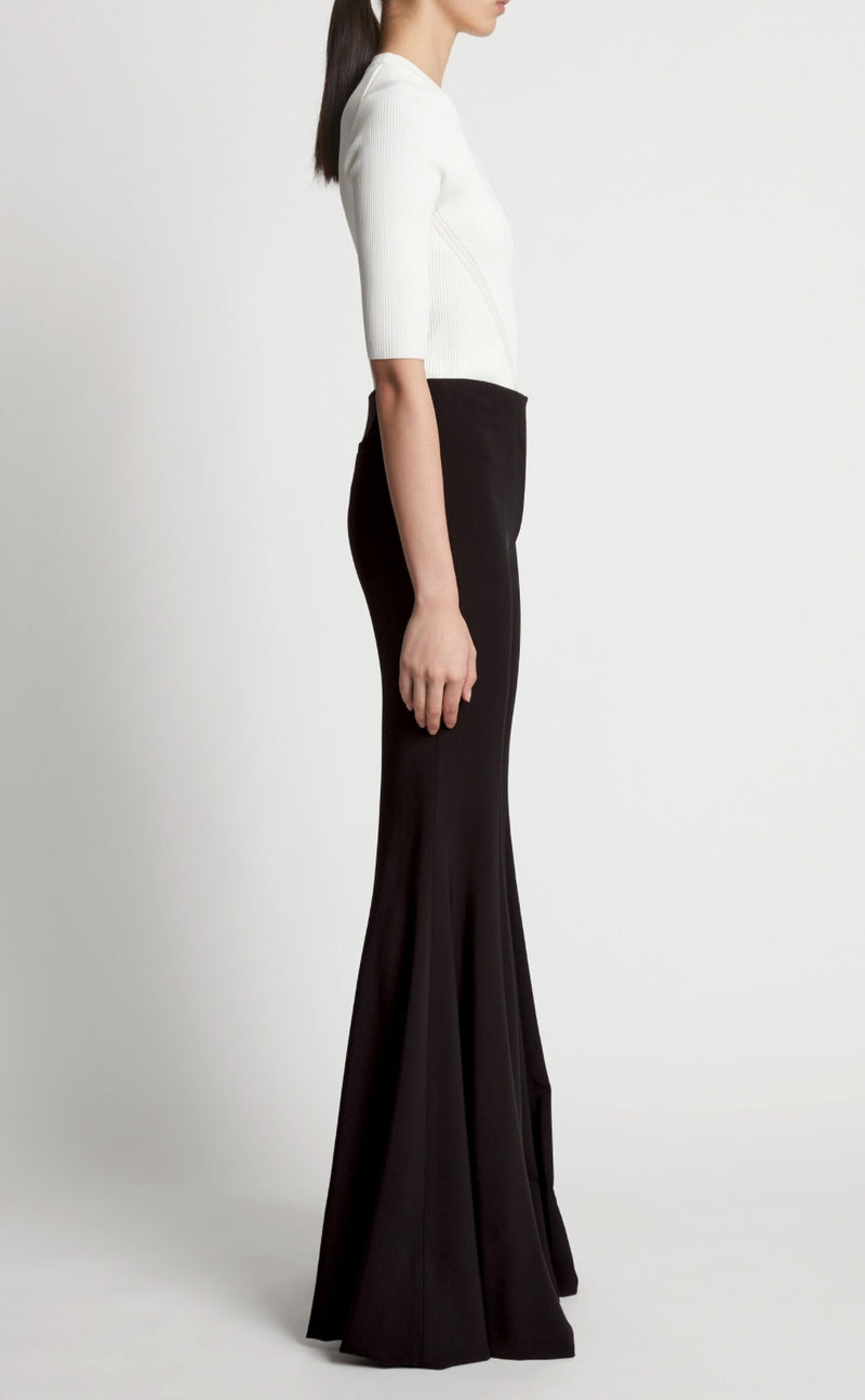 Proenza Schouler Viscose Suiting Wide Leg Pants - Black
