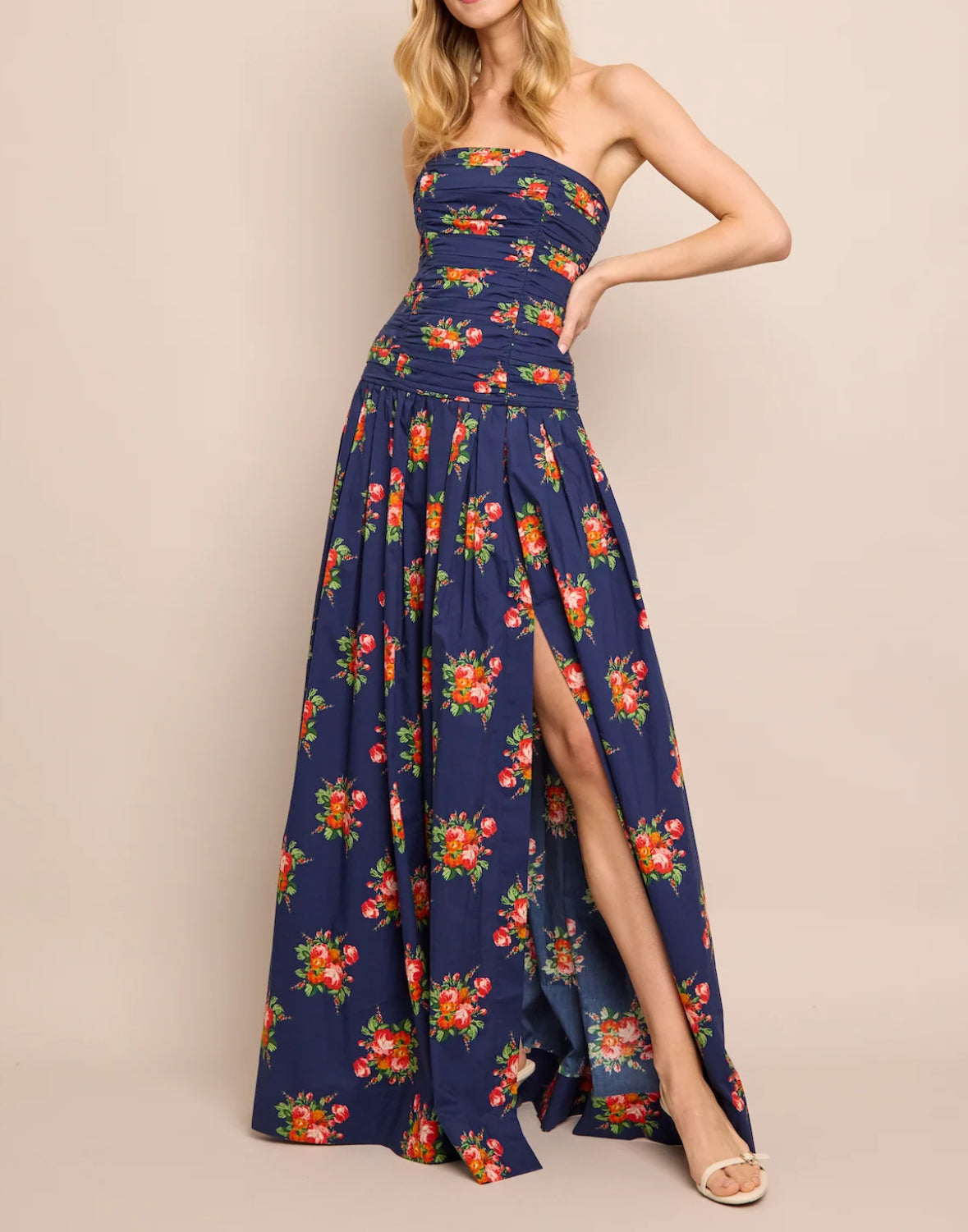 Cara Cara Montreal Maxi Dress - Gemma Scarf Navy