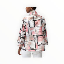 Joseph Ribkoff Organza Abstract Print Boxy Jacket