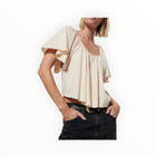 Nation Ltd Anna Sunburst Tee - Tapioca